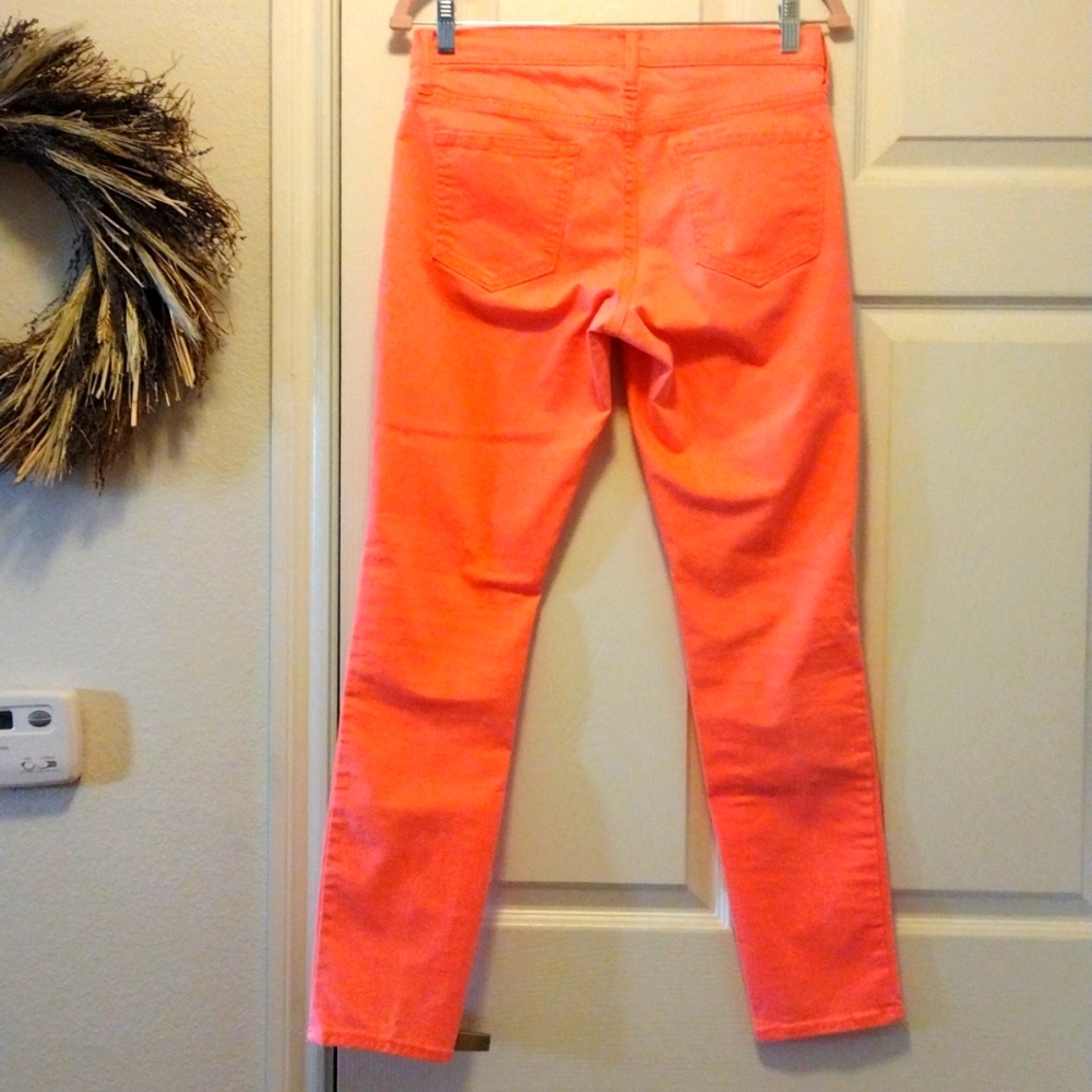 Bright Neon Orange Jeans EUC - Picture 2 of 5